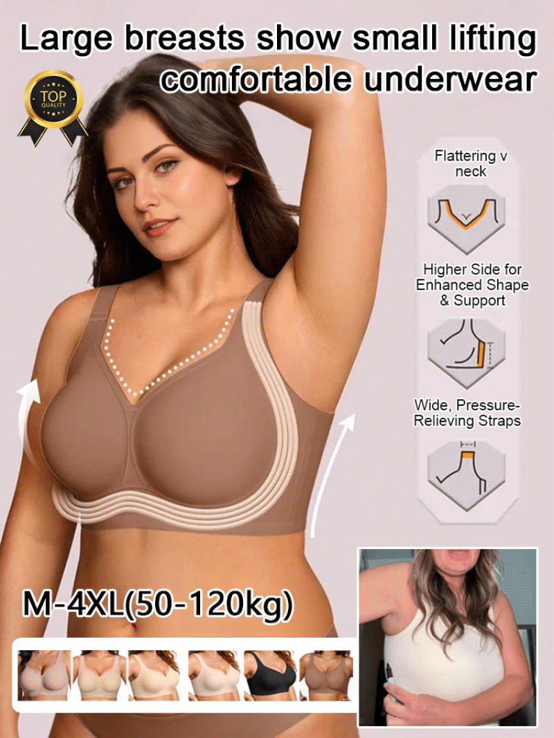 Mastectomy Bra Pocket - Push-Up-Lifting-BH ohne Bügel, bequeme, nahtlose Damenunterwäsche,