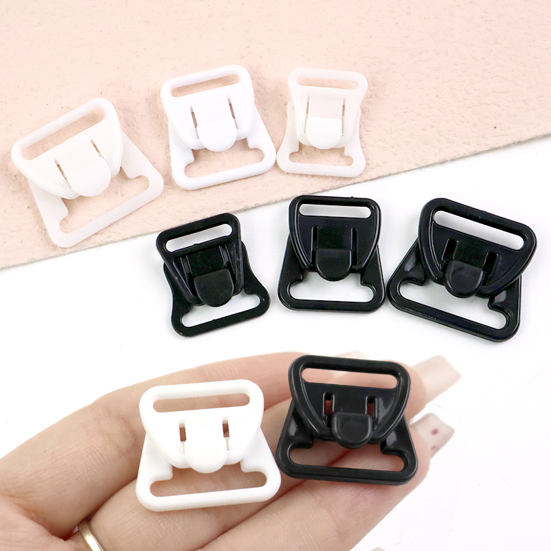 Nursing Bra Clip - 100 Sets 12-20mm Kunststoff-Schnallen für Bikini-BH-Clips,
