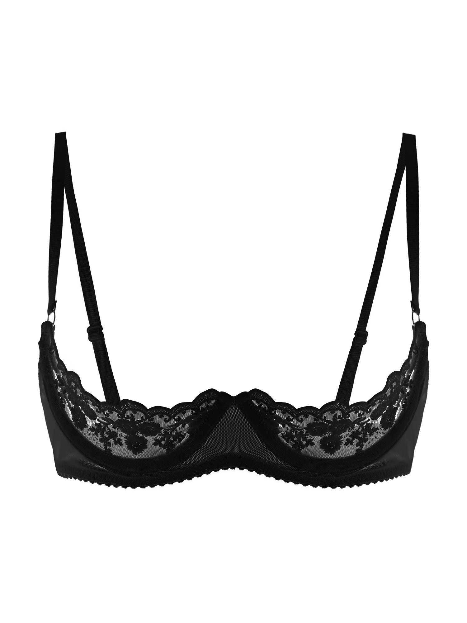 Damen Sexy Open-Cup BH Transpa – Sheer Bra Lace Bewertung und Preis