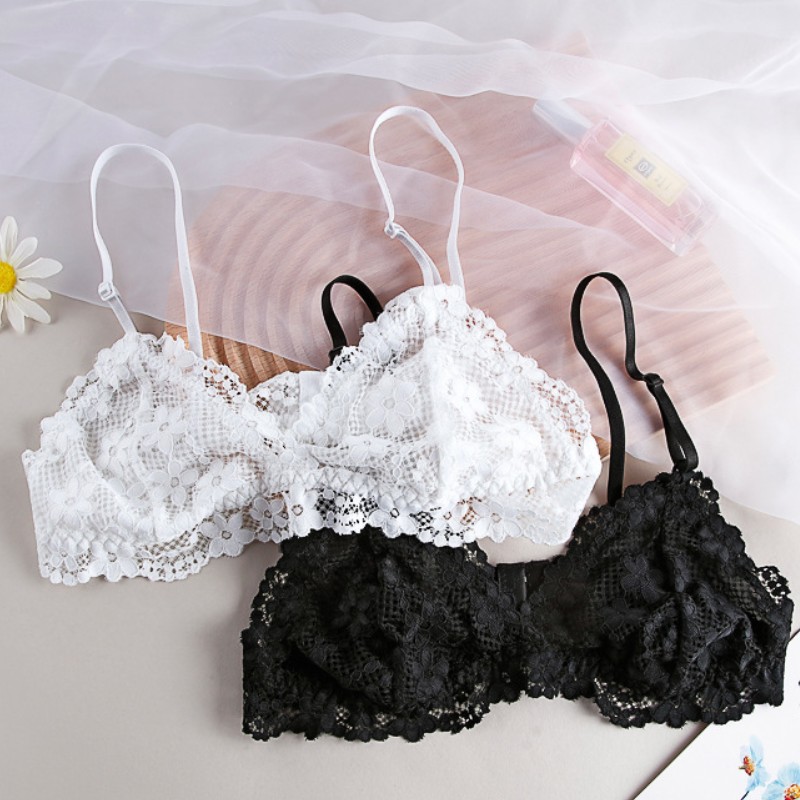 Drahtlose Bralette für Frauen  – Sheer Bra Lace Bewertung und Preis
