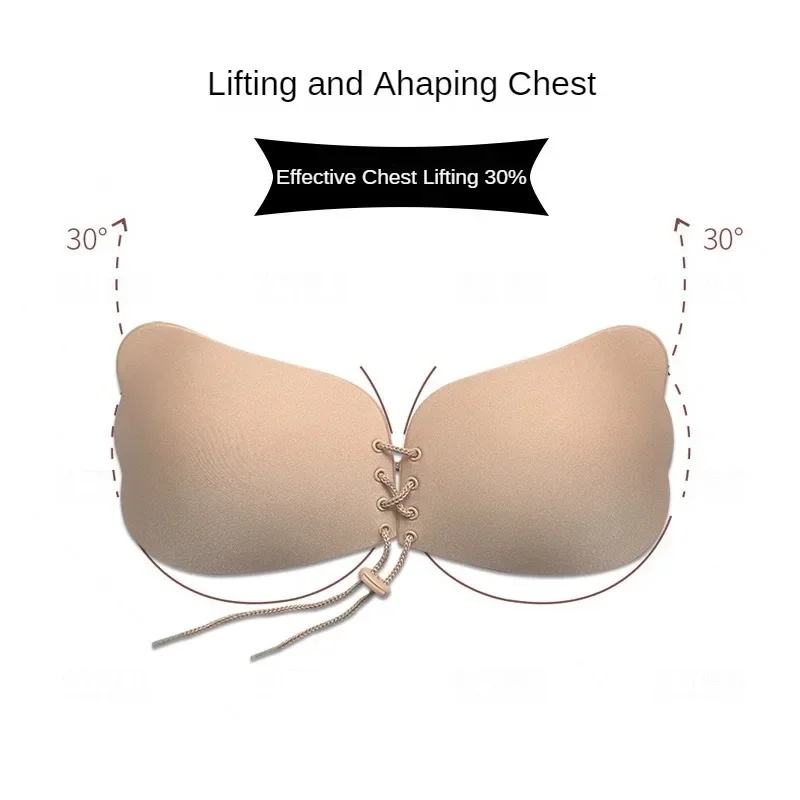 Unsichtbarer trägerloser Klebe – Push Up Bra Silicone Bewertung und Preis