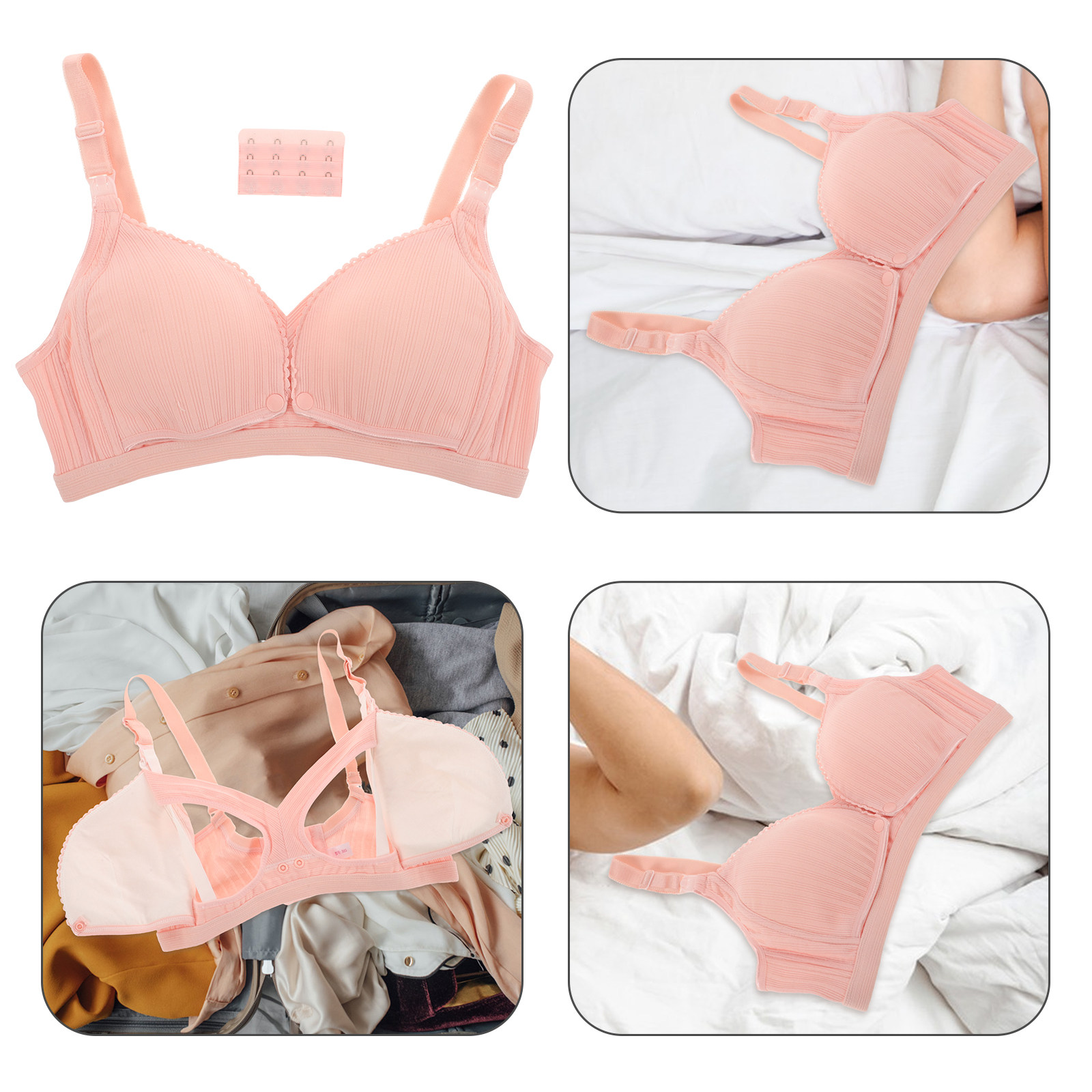Drahtloser Still-BH, Rosa, Ger – Nursing Bra Clip Bewertung und Preis