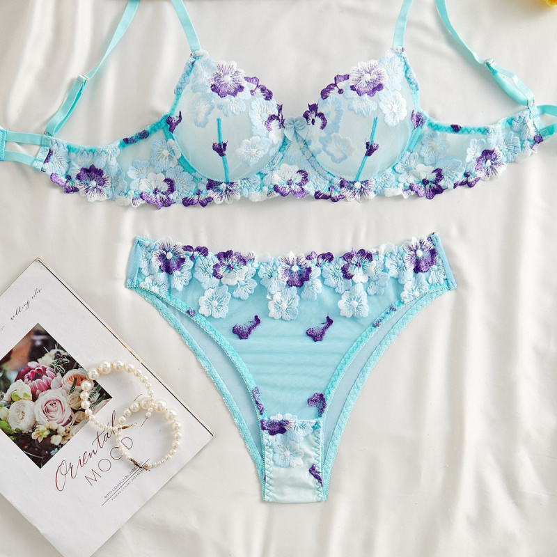 Bikini-Dessous-Set mit transpa – Sheer Bra Lace Bewertung und Preis