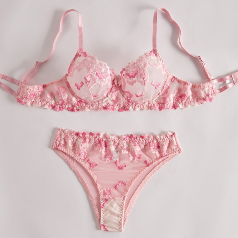 Bikini-Dessous-Set mit transpa – Sheer Bra Lace Bewertung und Preis