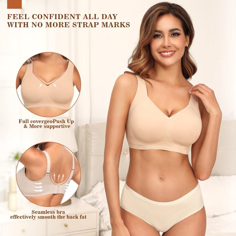 Nahtloser, kabelloser Push-up- – Mastectomy Bra Pocket Bewertung und Preis