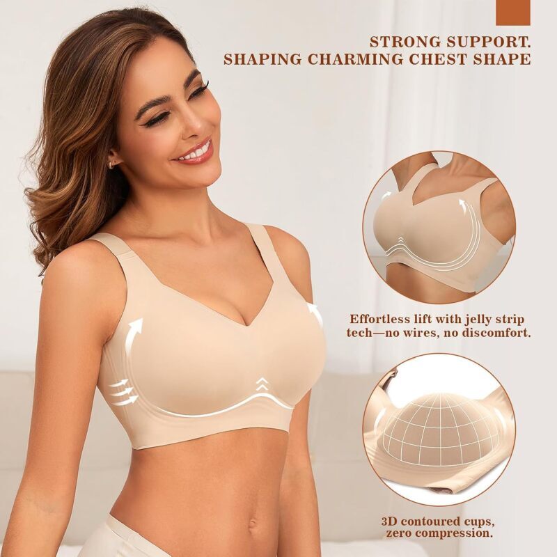 Nahtloser, kabelloser Push-up- – Mastectomy Bra Pocket Bewertung und Preis